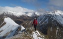 Een haai op de north ridge van Stob Ban