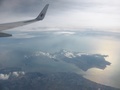 Penang vanuit het vliegtuig