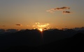 Zonsondergang vanop de Passo San Jorio