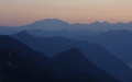 Zonsondergang vanop de Passo San Jorio