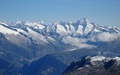Fiescherhorn, Grünhorn, Finsteraarhorn, Grosser Aletschgletscher