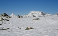 Wandelpad in de sneeuw