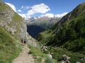 Afdaling langs de Triftbach