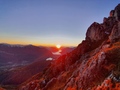 Zonsondergang boven Lago di Lugano