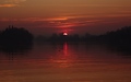 Lago di Pusiano: zonsondergang