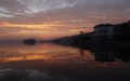 Lago di Pusiano: zonsondergang