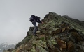 Afdaling van de Mischabelhütte