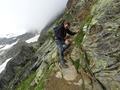 Afdaling van de Mischabelhütte