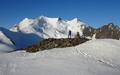 Balfrin Nordgipfel met uitzicht richting Nadelhorn