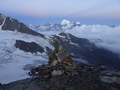 Weisshorn vanop Gross Bigerhorn