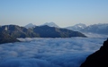 Wolkenzee over het Mattertal