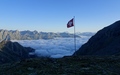 Wolkenzee over het Mattertal