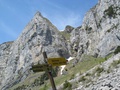Achtung steiler Weg