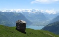 Boulder op Alp Lauweli