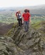 Gea en Rich op Hall's Fell Ridge