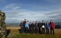 Groepsfoto met mij op Broom Fell