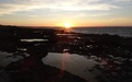 Holy Island zonsondergang