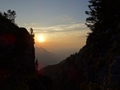 Zonsondergang boven de Hirzli