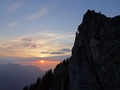 Zonsondergang boven de Zürisee