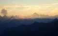 Zonsondergang richting Finsteraarhorn