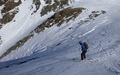 Afdaling in het couloir