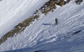 Afdaling in het couloir