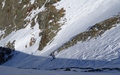 Afdaling in het couloir