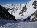 Afdaling in het couloir