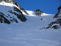 Afdaling in het couloir