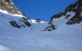 Afdaling in het couloir