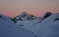 Piz Ot bij zonsondergang