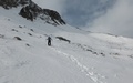 Op sneeuwschoenen