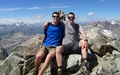 Mats en Stijn op de Piz Julier