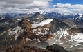 Uitzicht richting Piz Julier, Piz Bernina