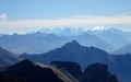Uitzicht richting Piz Bernina, Felsberger Calanda