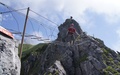 Stijn op de Brunnistöckli Klettersteig