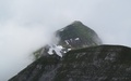 Vorder Walenstock half in de wolken