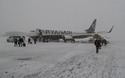 Aankomst in de sneeuw