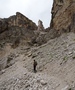 Beklimming richting Forcella della Piza