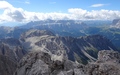 Uitzicht richting Sellagruppe en Marmolada