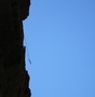De voormalige via ferrata