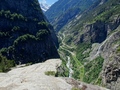 Uitzicht over de Gondoschlucht