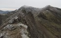 Crib Goch bergkam richting Snowdon