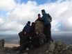 Groepsfoto op Moel Siabod