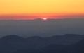 Zonsondergang achter de Belchen