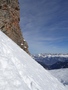 Spitzmeilen: aan de voet van de zuidoost-couloir