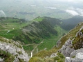 Stockhorn: uitzicht richting Amsoldingersee