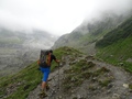 Beklimming richting Fridolinshütte