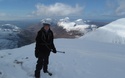 Adam met uitzicht op Beinn Dearg