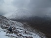 Afdaling met uitzicht op Beinn Eighe